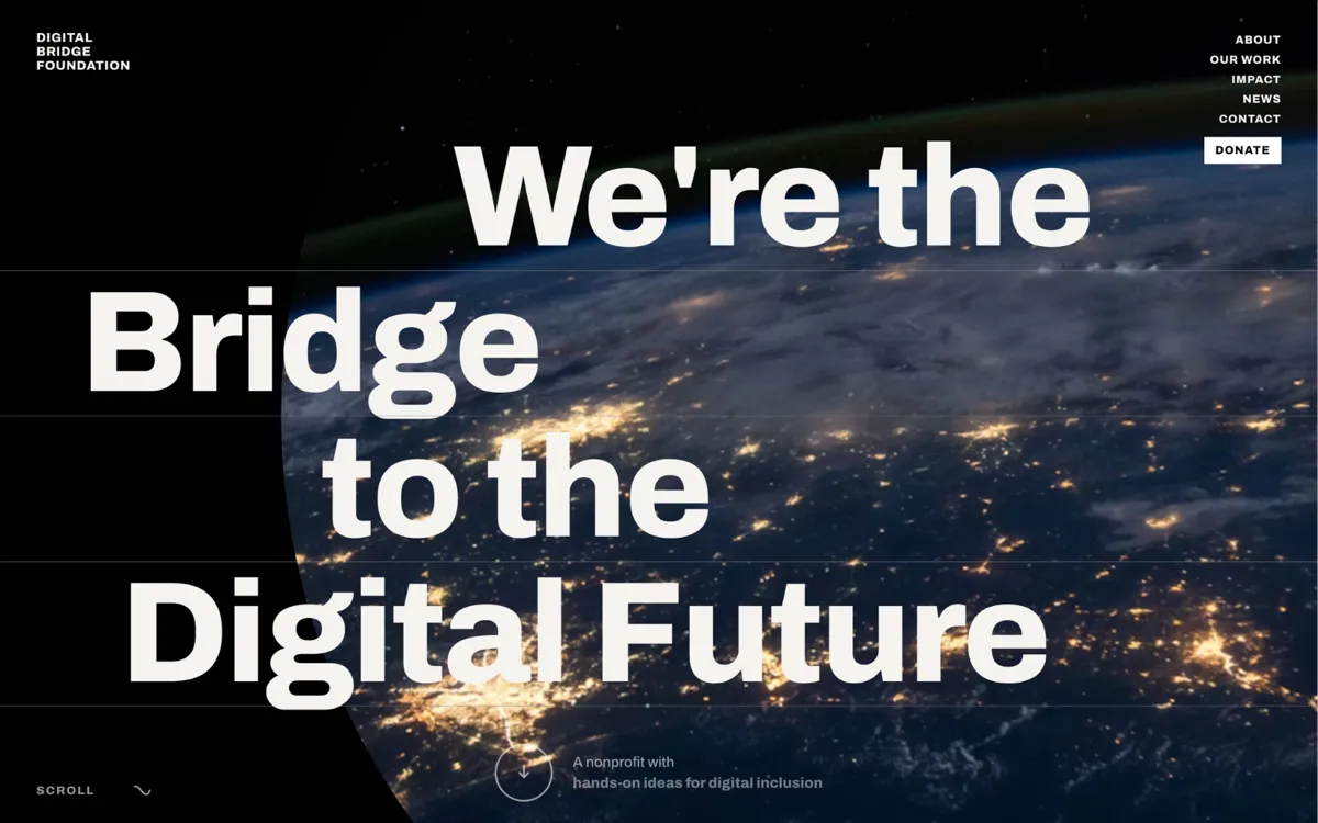 Digital Bridge, Demo landing page by CarrotStudio